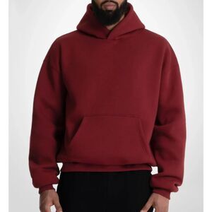 Straight Outta Cotton NWT Fleece Lined Unisex Hoodie Maroon small